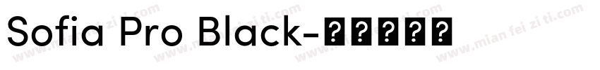 Sofia Pro Black字体转换